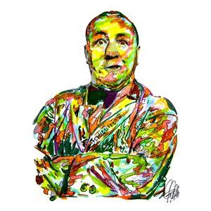 Curly Howard Three Stooges Comedy Poster Print Wall Art 18x24